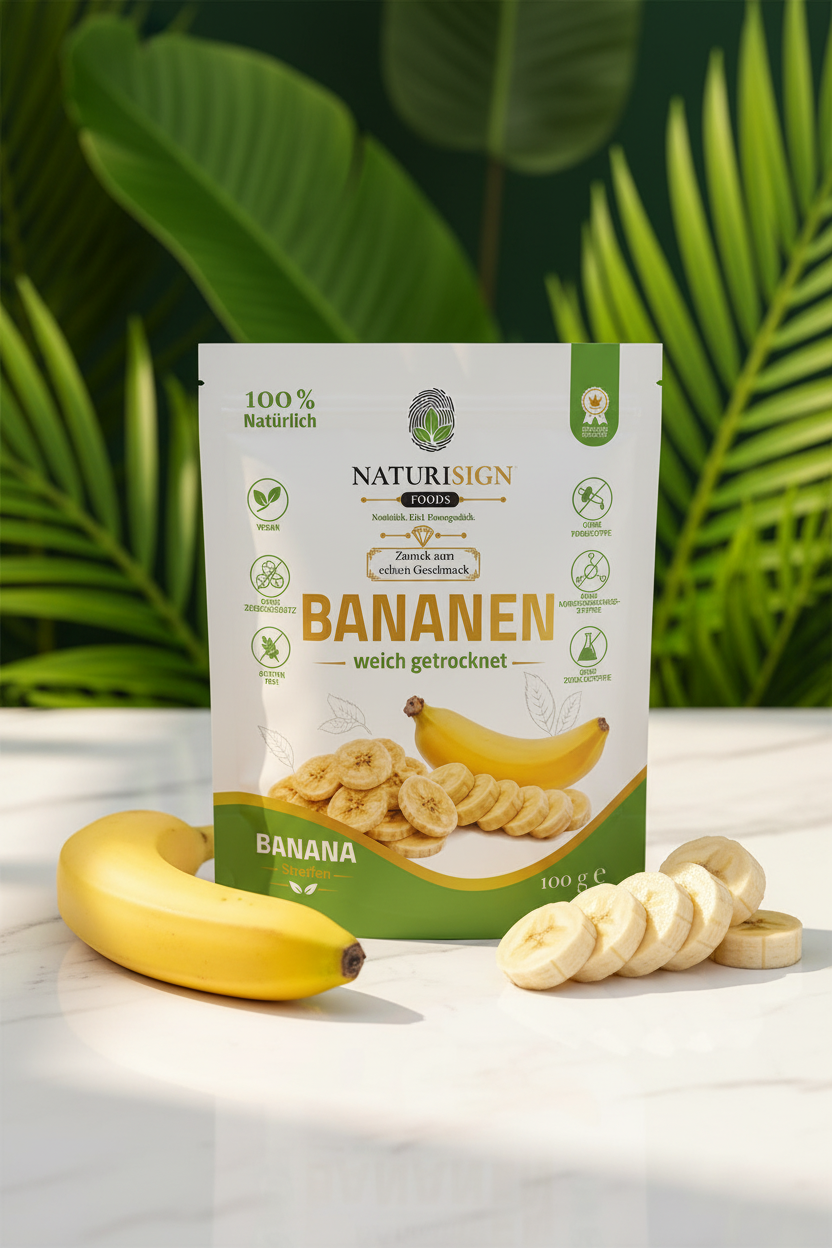 Premium Bananen – weich getrockne