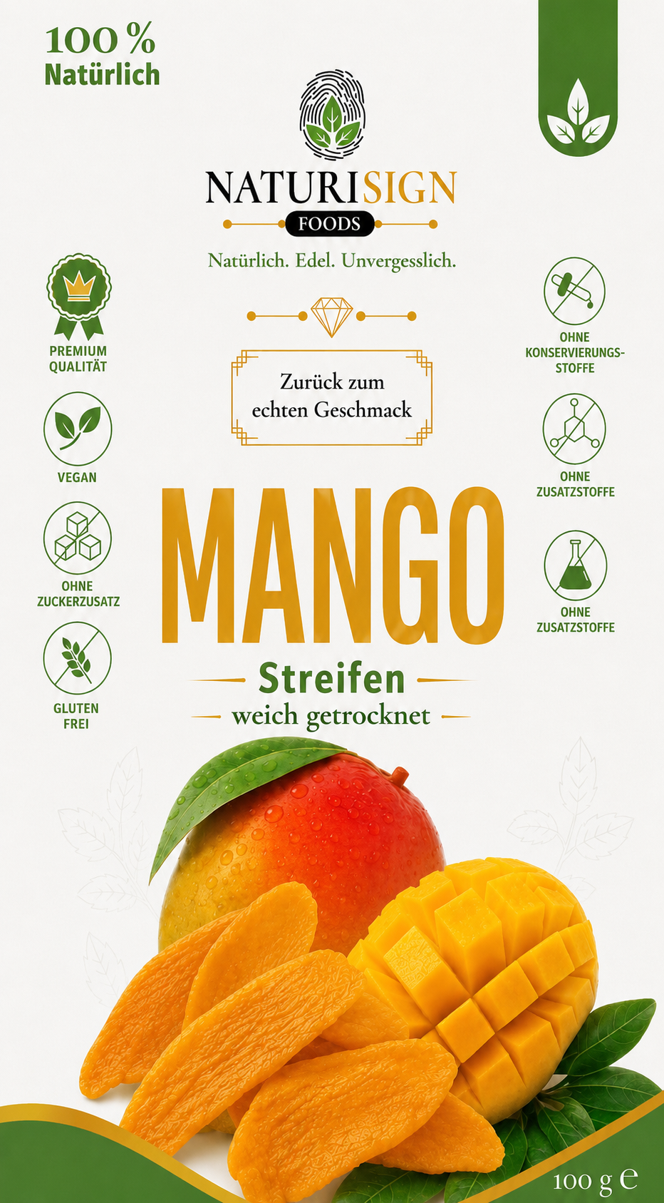 Mango Streifen – weich getrocknet