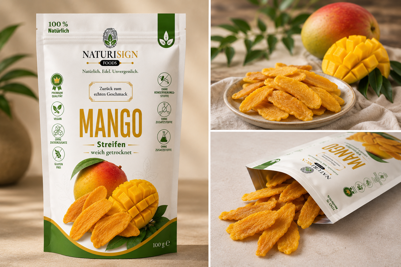 Mango Streifen – weich getrocknet