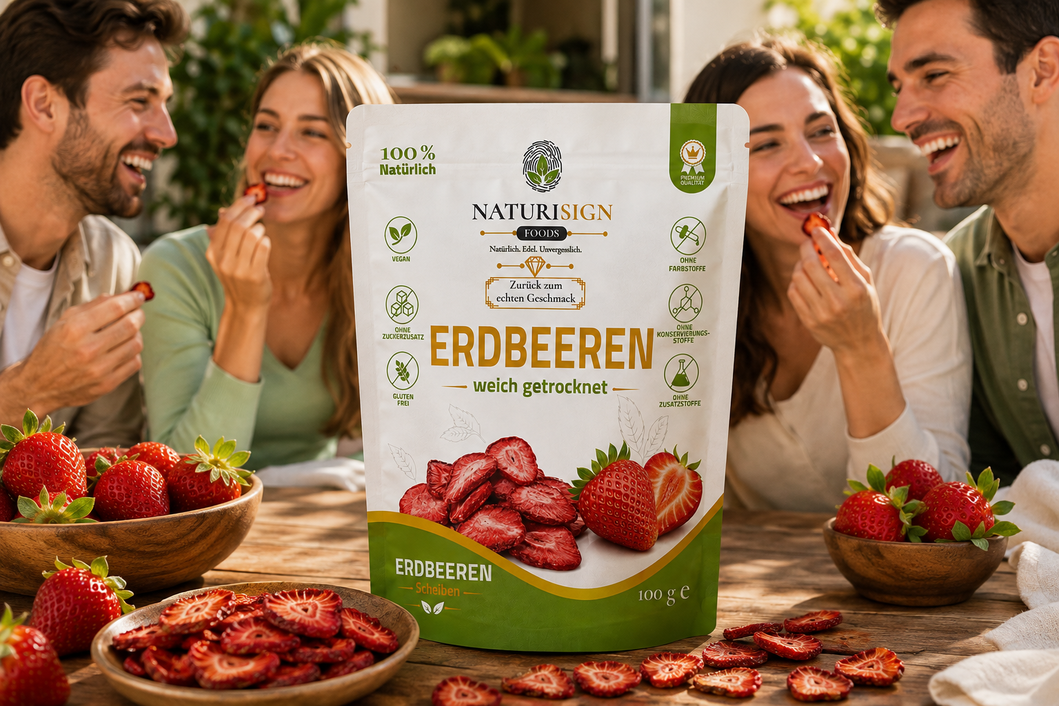 Premium Erdbeeren – weich getrocknet