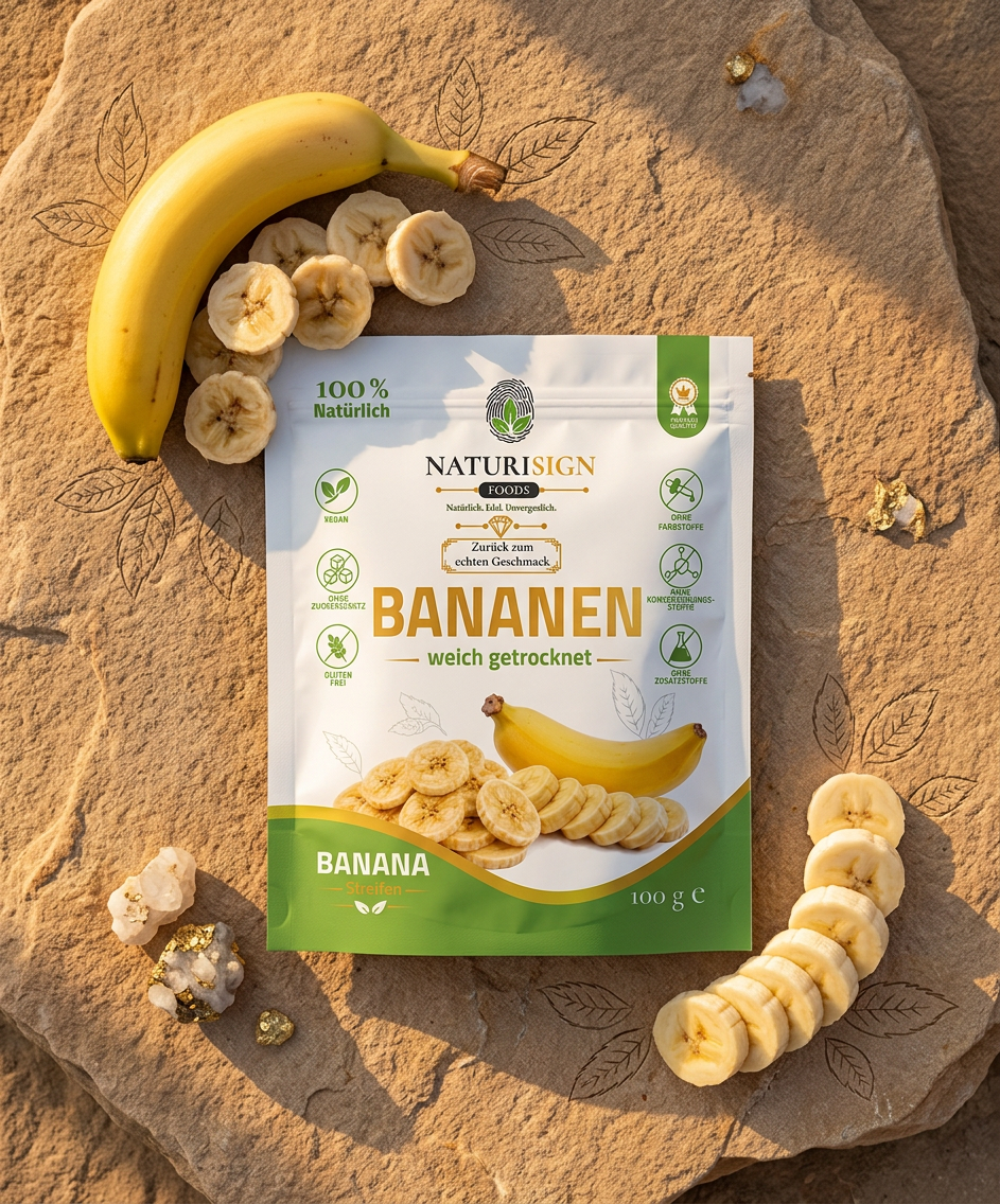 Premium Bananen – weich getrockne