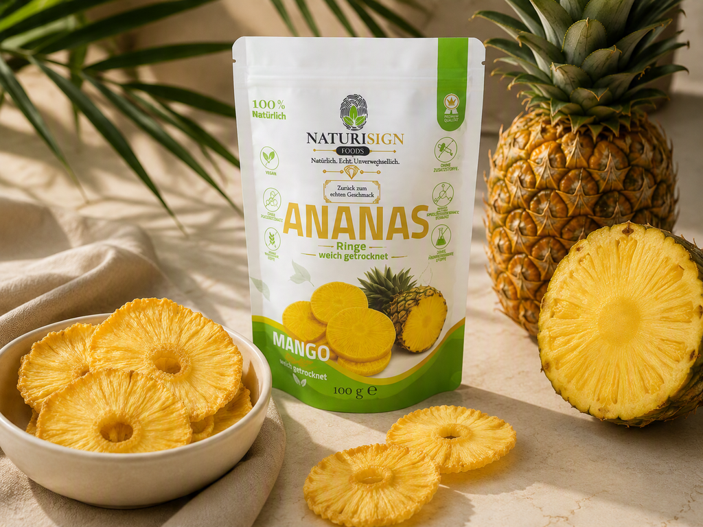Weich getrocknete Ananas