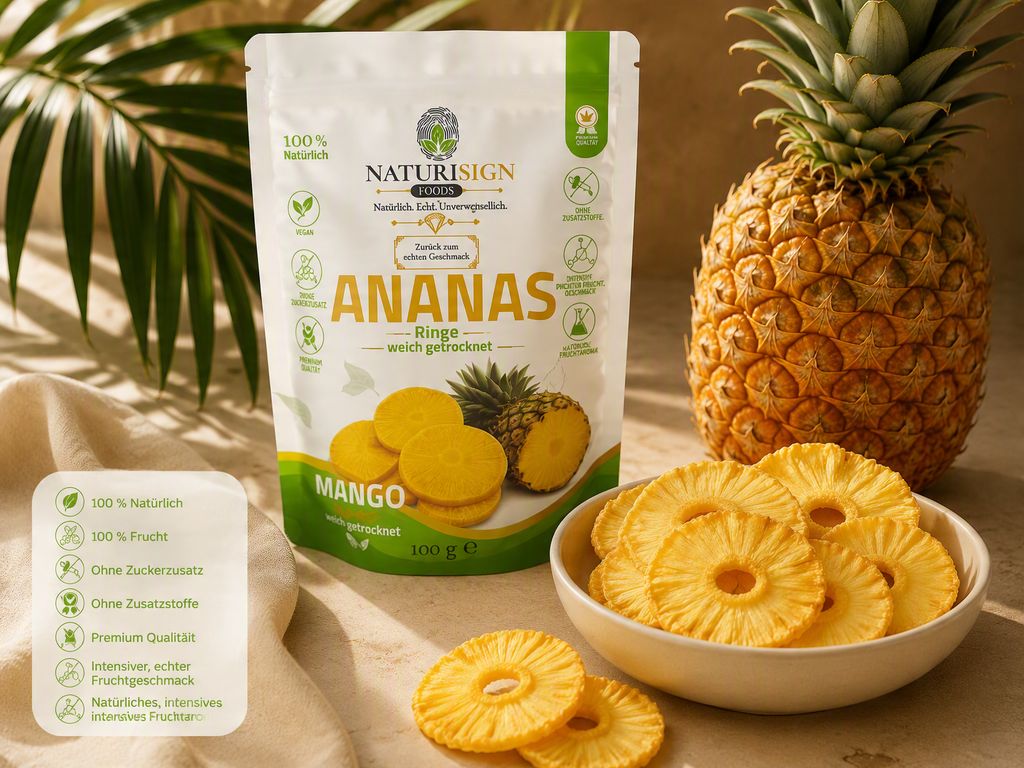 Weich getrocknete Ananas